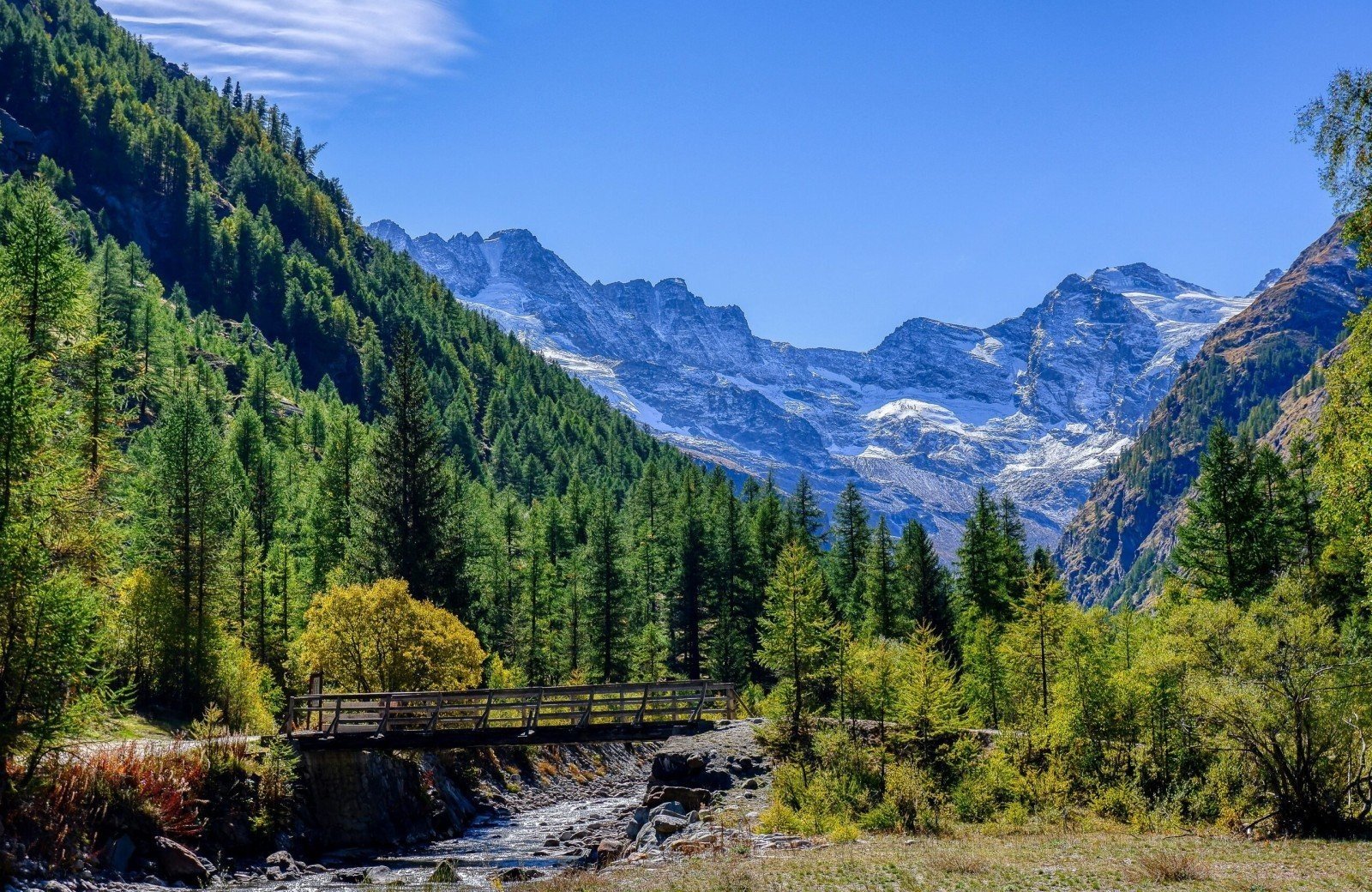 Landschap regio Valle d&rsquo;Aosta in Itali&euml;
