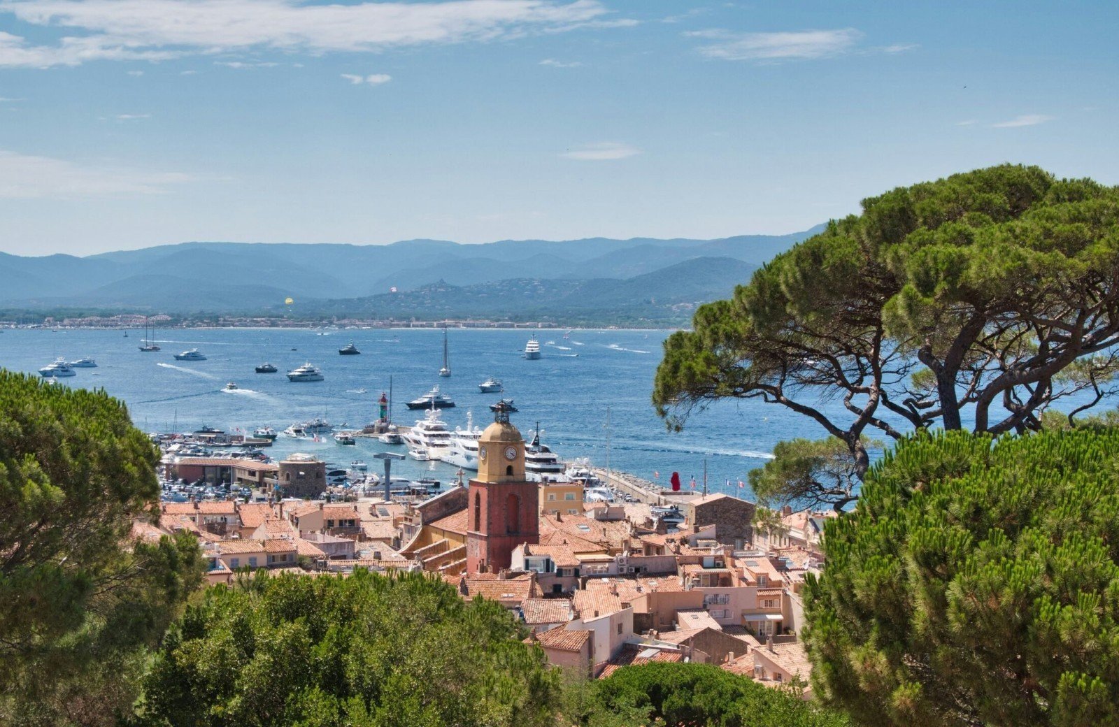 Uitzicht Saint-Tropez, Frankrijk 
