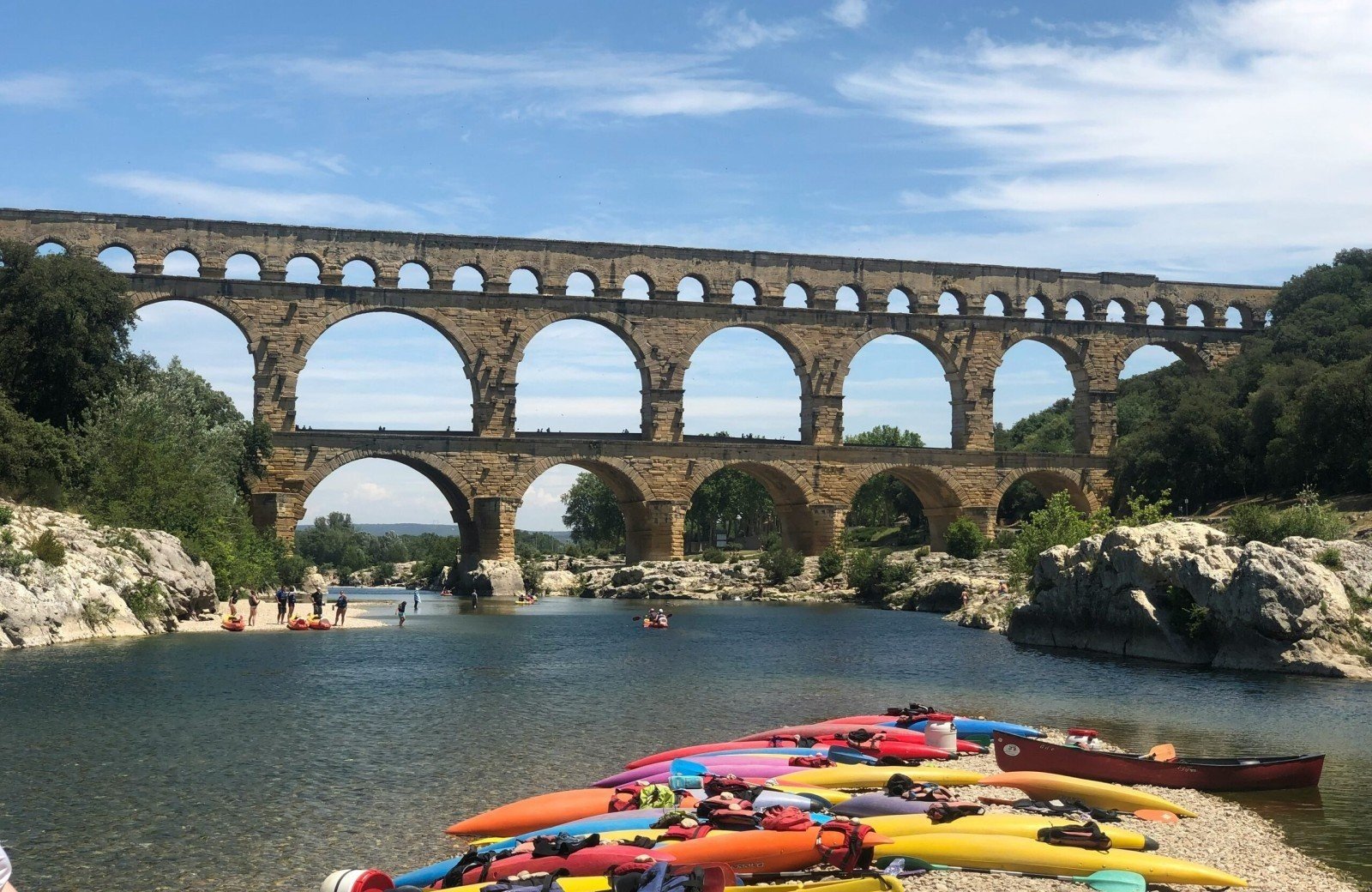 De indrukwekkende Pont du Gard