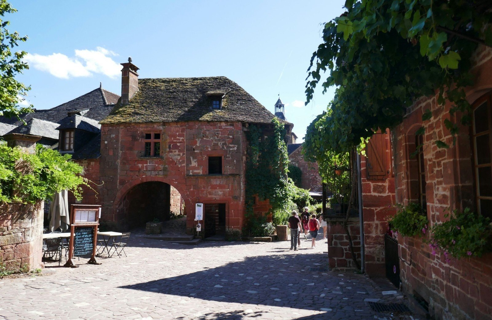 Dorp Collonges-la-Rouge Frankrijk