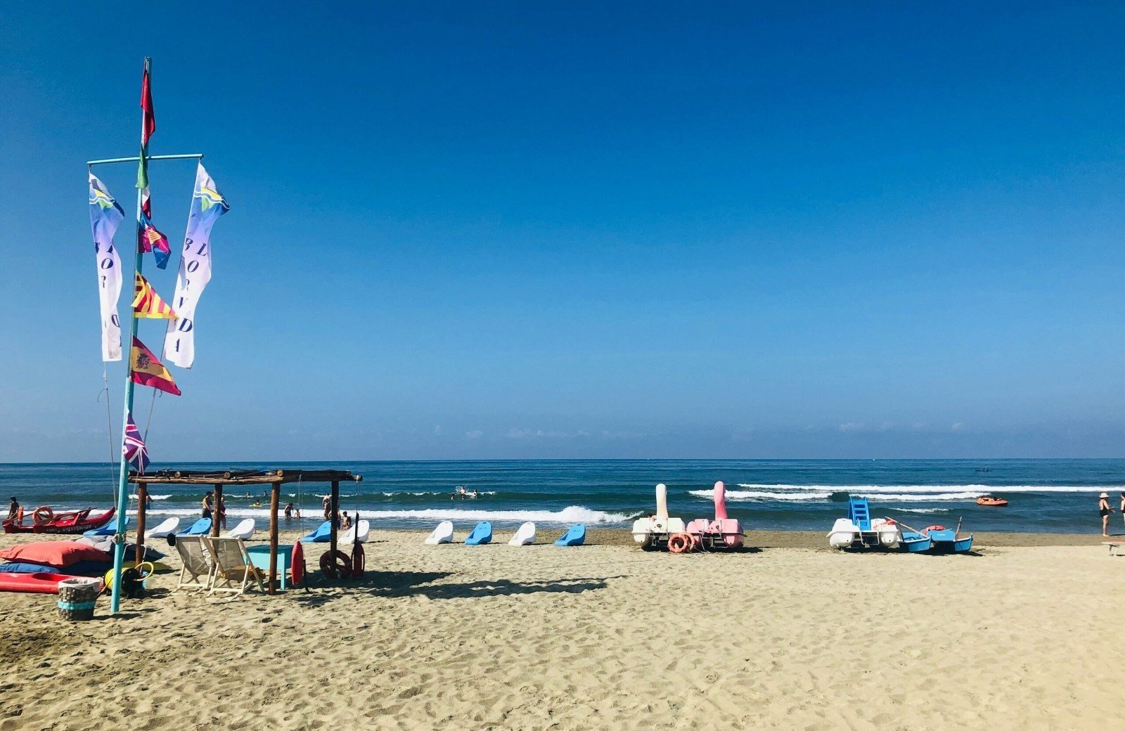 Strand van Viareggio, omgeving Pisa 