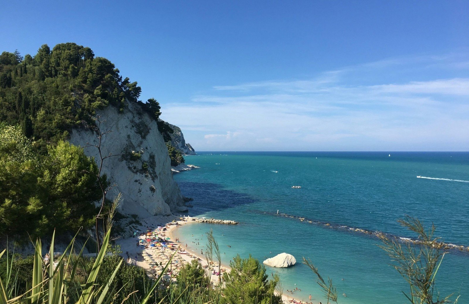 Strand Ancona in regio Le Marche Itali&euml;