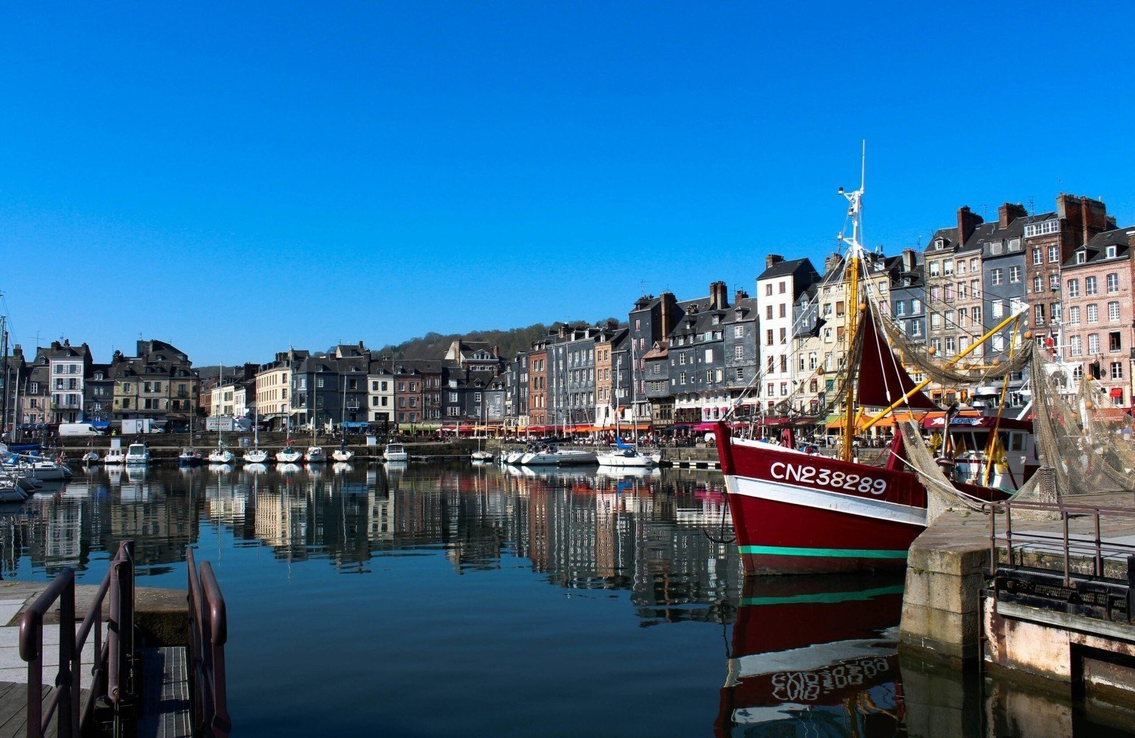 Stad Honfleur Normandië