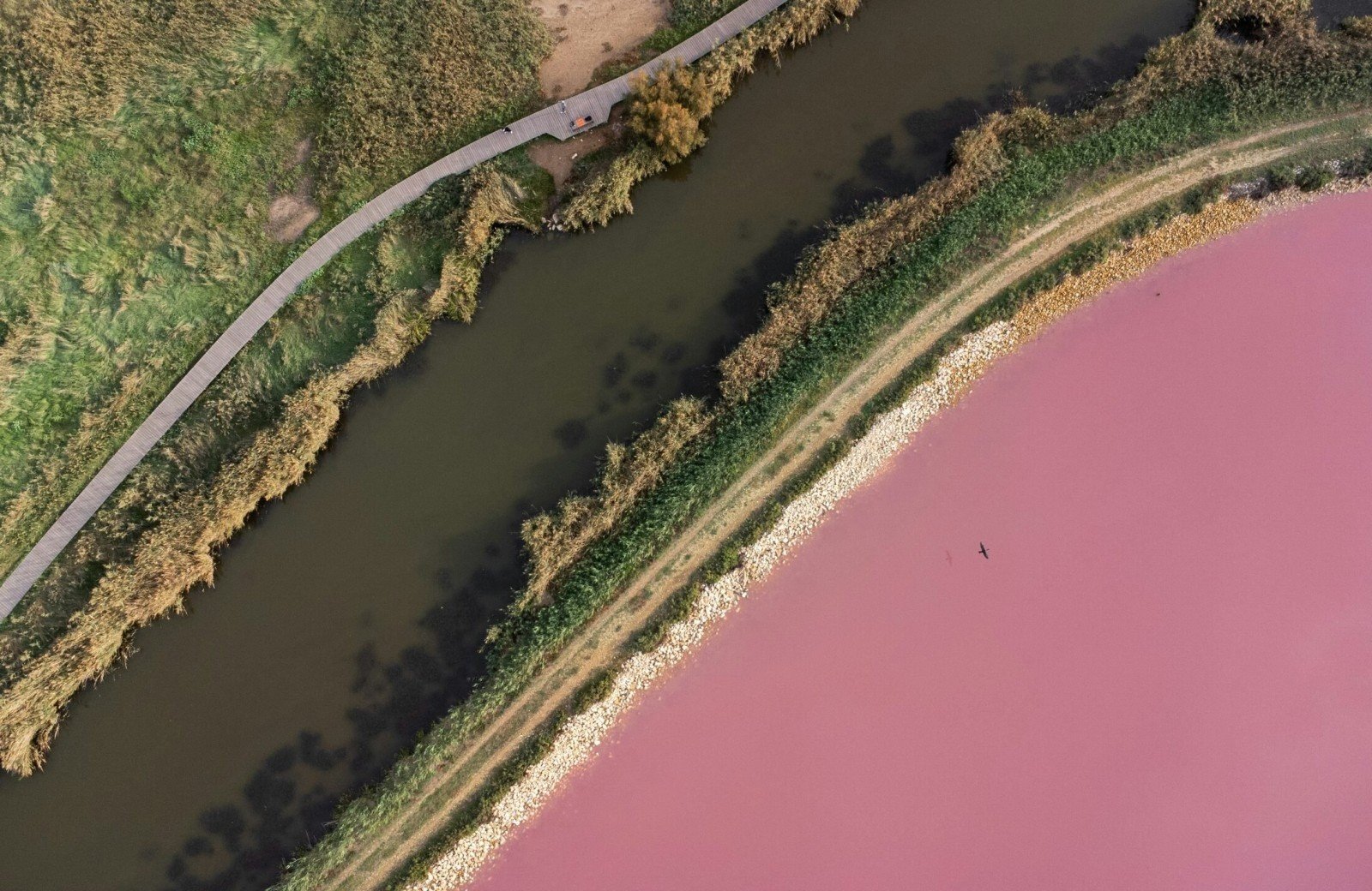 De zoutvlaktes van Aigues-Mortes