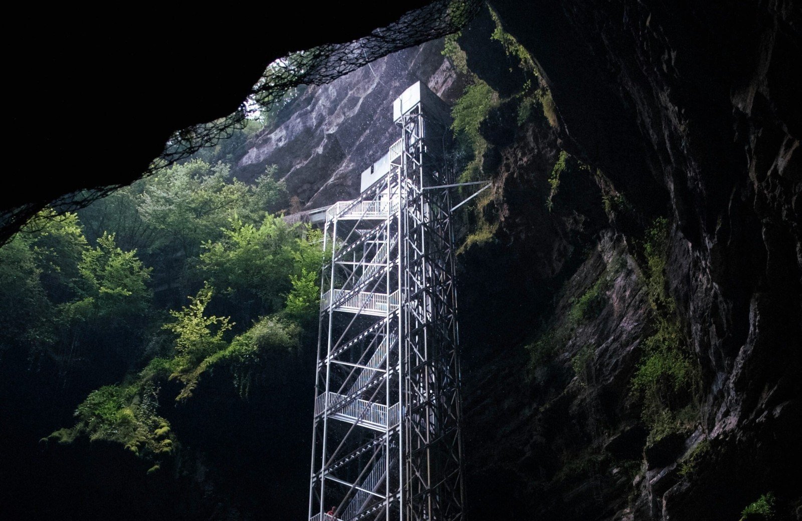 De gangenstelsels van de Gouffre de Padirac