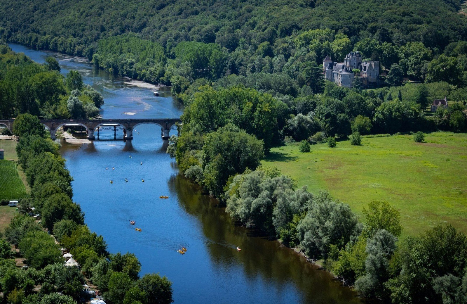 Dordogne rivier Frankrijk